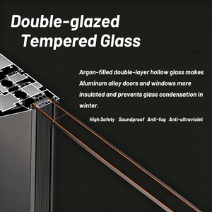 Nhà Máy Giá Na Uy Khí Hậu Lạnh Tiết Kiệm Năng Lượng Căn Hộ Ban Công Nhôm Cửa Sổ Khuôn Cửa Sổ Với Thép Không Gỉ Bản Lề - Product Image 2