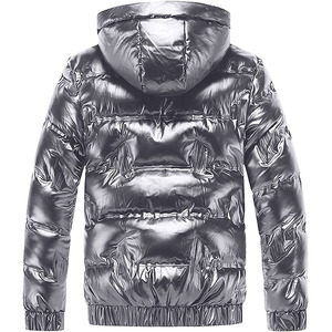 Veste d'hiver matelassée pour homme, chaude, légère, élégante, à capuche, imperméable, coupe-vent, thermique, confortable, durable, en toile - Product Image 4
