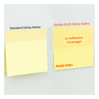 [HansolMTS] Fourniture d'usine 5 types de notes autocollantes Double PLUS Design bloc-notes en papier réutilisable adhésif fort