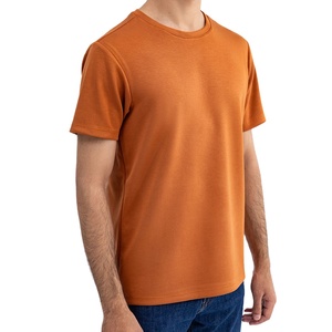 Camisetas de algodón suave y transpirable para hombre, cuello redondo, color liso, estilo urbano, venta al por mayor en EE. UU., ropa casual, prendas a granel, OEM - Product Image 2