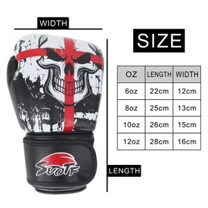 Fabricación de Guantes de Boxeo de Diseño OEM Personalizados de Alta Calidad, Hechos con Cuero Genuino, Guantes de Sparring con Velcro - Product Image 5