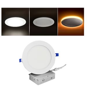 12W+3W LED Recessed Night Light Panel Series Customizable Design White Modern Workshop Adjustable 2700K-6000K Color <b>Downlights</b> - Product Image 1