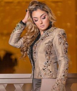 MIDDLE EAST EVENING PARTY-WEAR EMBROIDERY on JACKET WITH EMBELLISH CRYSTAL BEADS,PEARLS,GLASS STONE WORK for PARTY-WEAR @ 2023 - Product Image 1