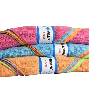 4-Piece Reusable Microfiber <b>Cloth</b> for Kitchen <b>Cleaning</b> Durable Dry Use on <b>Glass</b> & <b>Glasses</b> Rectangle Shape Packaged Bag Turkey - Product Image 2