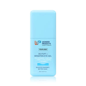 OEM/ODM DE-Puff + Brighten Eye Gel Tri-Ceramide Complex Ácido hialurónico Vitamina C Ingrediente vegano Precio al por mayor Etiqueta privada - Product Image 1