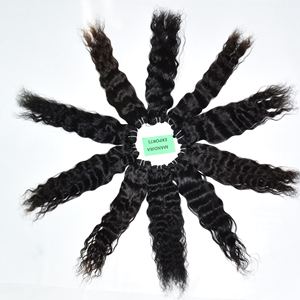 Wholesale Raw Natural Vendor Bundles Wavy tangle Free Virgin Cuticle Aligned Indian Manufacture Temple Human <b>Hair</b> <b>Extensions</b> - Product Image 5