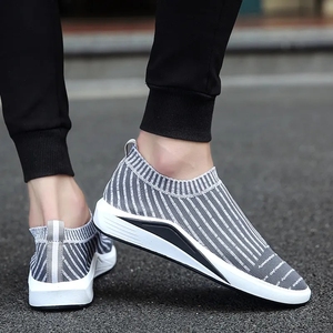 Venta al por mayor de zapatos casuales de tela tejida cómoda, ligeros y transpirables para mujer, nuevos estilos. - Product Image 5