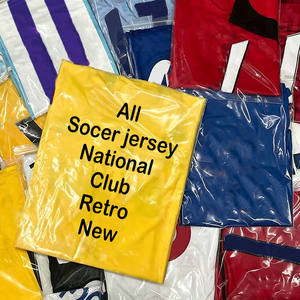 เสื้อฟุตบอลย้อนยุคปี 2026 รุ่นนักเตะ คุณภาพสูง แบบไทย 1.1 ระบายอากาศได้ดี แห้งเร็ว แขนสั้น สำหรับผู้ชาย ชุดเหย้า/เยือน ราคาถูก ขายส่ง OEM - Product Image 1