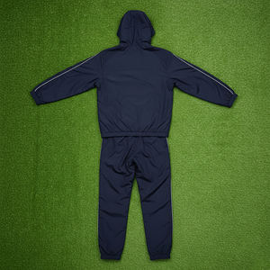 Survêtement pour femme en coton 100% de haute qualité, fermeture éclair, logo en dentelle imprimé DTF personnalisé, taille plus, poids lourd, respirant, hiver, 2 pièces - Product Image 2