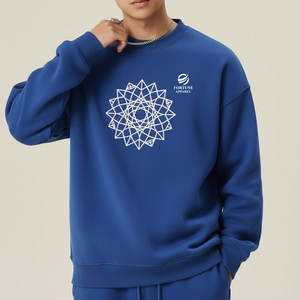 Sudadera moderna para hombre, mezcla de algodón, con estampado gráfico y corte holgado, perfecta para el estilo urbano juvenil. - Product Image 3