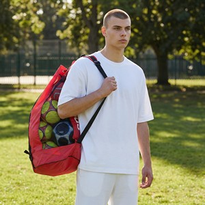 Fournisseur de sacs de transport en maille pour balles OEM |   Sac de sport à cordon de grande capacité pour les écoles et les équipes d'entraînement de football - Product Image 5