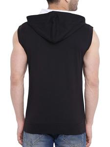 Wholesale Custom Logo Winter Knitted Unisex Men Women <b>Sleeveless</b> 280GSM 100% Cotton Anti-Pilling Breathable <b>Hoodies</b> Pullover - Product Image 4