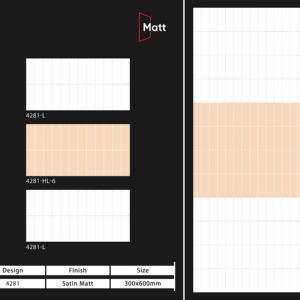 Carreaux muraux en céramique 300x600mm au design moderne pour salle de bain et cuisine, finition brillante ou mate, surface sculptée effet sucre, design mural intérieur luxueux - Product Image 1