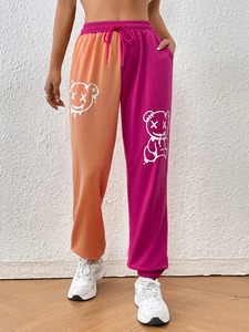 Pantalon de survêtement ample respirant personnalisé pour femmes Nouveau style Pantalon et pantalon en molleton de coton pour femmes - Product Image 4