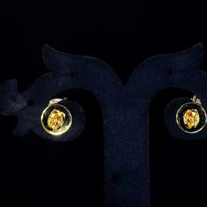 Bán Buôn 18K Rose Và Trắng Bông Tai Stud Vàng Với Kim Cương Cổ Điển Vàng Zircon Đối Với Phụ Nữ-Đồ Trang Sức Mỹ - Product Image 5