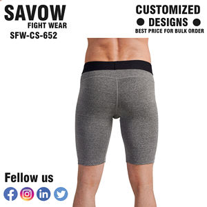 Shorts de sport compressifs pour hommes avec logo sur le devant, respirants, à séchage rapide, extensibles, pour la course à pied et le basketball - Product Image 2