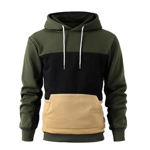 Sudadera con capucha de lana de algodón 100% pesado de alta calidad, cremallera de gran tamaño, logotipo personalizado anticontracción, diseño de Jersey, estilo con cremallera - Product Image 3