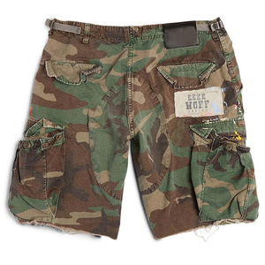 Fabricant personnalisé OEM Short en jean à taille élastique à la mode de la rue Logo personnalisé Short en jean camouflage - Product Image 2