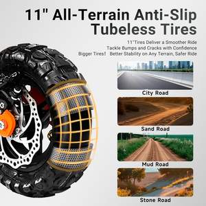 Patinete Eléctrico para Adultos, Motores Dobles sin Escobillas de 5600W, Hasta 50 MPH (80 km/h), Patinete Eléctrico Plegable - Product Image 2