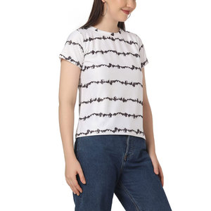 Diseño único Mujer Camiseta de verano Bajo Moq Tela cómoda Mujeres de calidad superior Sublimación Ringer Camisetas - Product Image 3