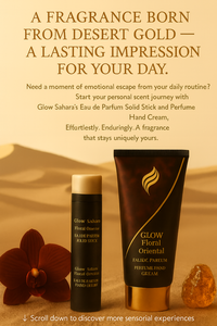 Crema de manos con perfume Glow Sahara, aroma Floral de larga duración, fórmula hidratante no pegajosa de lujo para manos suaves y suaves - Product Image 2