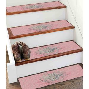 Tapis imprimé rose - Bohème, Oushak, Moderne, Personnalisé, 3D, Petit, Gobelin - Product Image 1