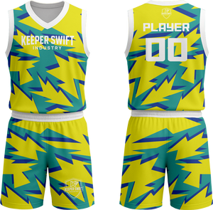 Uniforme de basket-ball fabriqué au Pakistan, maillot d'équipe et short de sublimation, couleur personnalisée, uniforme de basket-ball - Product Image 4