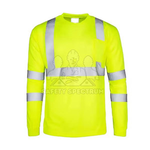 Camisa de Alta Visibilidad Reflectante, Impermeable y Transpirable de Manga Larga para Trabajadores al Aire Libre con Opciones de Secado Rápido y Personalizadas - Product Image 2