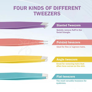 Ensemble de pinces à épiler de haute qualité avec logo personnalisé comprenant un étui pour un rangement et un voyage faciles - Product Image 3