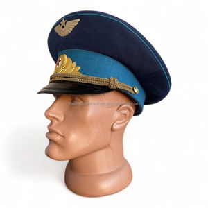Casquette blanche uniforme de haute qualité avec insigne de lingot casquettes en gros Epeaked prix bon marché personnalisé à vendre - Product Image 1
