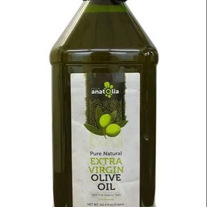 Huile d'olive vierge biologique d'Anatolie 3L, région de la mer Égée, pressée à froid, faible acidité, naturelle, saine, qualité supérieure, bouteille en verre - Product Image 1