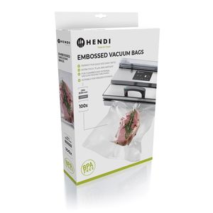 Bolsas de Almacenamiento al Vacío - 100 Piezas con Relieve HENDI 250x350mm - Product Image 1