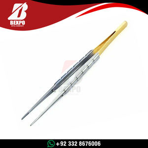 Pinzas de microcirugía Castroviejo doradas, instrumentos quirúrgicos dentales para cirugía menor y procedimientos oftalmológicos, de acero metálico, eléctricas. - Product Image 6