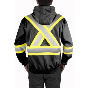 Workwear Safety Jacket Mens Reflective High Visibility Protective Industrial Durable Outdoor Construction Uniform Jackets - Product Image 2