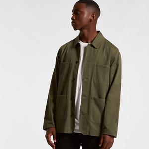 Meilleure qualité 100% coton toile Bomber veste pour hommes vêtements d'hiver Logo avant personnalisé imperméable coupe-vent Streetwear - Product Image 2