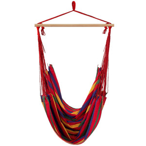 Silla Colgante Brasileña AG233C, Hamaca de Madera Sólida para Jardín - Product Image 4