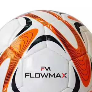Flowmax Adult Size 5 Soccer Ball PU <b>Leather</b> with <b>Football</b> Material Hard Wearing and Machine Sewn for Indoor Outdoor Sports - Product Image 6