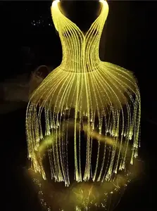 تنورة زي الباليه الضوئية من الألياف اللامع ذات اللون المتغير ويمكن تصميمها بنفسك باستخدام جهاز التحكم عن بعد - Product Image 3