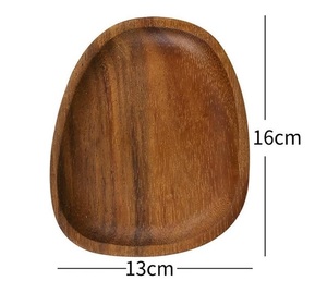 Fournisseur en gros de quantité de plateau en bois d'acacia fait à la main couleur finie en bois naturel assiette de service en bois à un prix raisonnable - Product Image 1