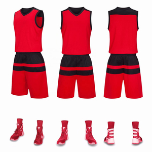 Vêtements de sport de basket-ball personnalisables pour hommes Maillot en maille imprimé avec logo de l'équipe Uniforme de basket-ball en stock service OEM - Product Image 3
