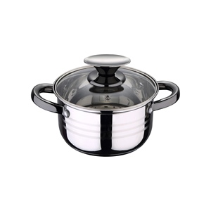 8-piece stainless steel cookware set suitable for <b>induction</b> <b>cooktops</b>. San Ignacio Premium Collection + Bergner NATURALLY 650ml - Product Image 4