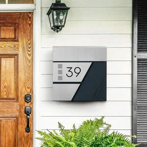 Boîte aux lettres murale en métal de style américain OEM/ODM personnalisé disponible en acier galvanisé - Product Image 3