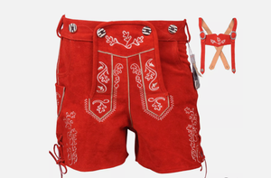 High Quality Breathable Oktoberfest Bavarian Lederhosen <b>Shorts</b> for <b>Women</b> - Product Image 6