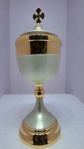 Modern Ciborium for Home Church Product Item Supplies Round <b>Wine</b> <b>Goblet</b> Silver Color Dragons Novelty Gothic Christmas Day Gifted - Product Image 2