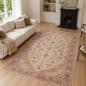 Tapis traditionnel lavable en chenille RWPR0002 Sivas Rose Poussiéreux de Rug Weavers – Vente en gros et dropshipping – 10 tailles disponibles - Product Image 1