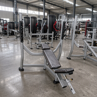 Banc de musculation inclinable commercial pour l'entraînement des pectoraux, station de barre supérieure, support multi-niveaux pour rangement de plaques, équipement de gym en acier Q235