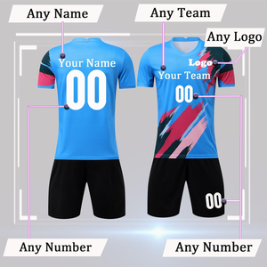 Uniformes de Fútbol Personalizados 2025, Servicio OEM al por Mayor, Ropa Deportiva para Adultos, Uniforme de Fútbol Transpirable de Manga Corta con Diseño Personalizado - Product Image 3