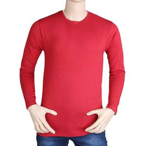 Paquete de 5 camisetas lisas de manga larga y cuello redondo para hombre - Product Image 2