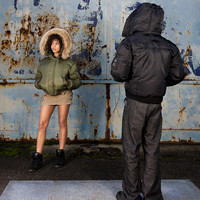 Veste bomber rembourrée d'hiver pour homme, coupe-vent, en fausse fourrure, style streetwear décontracté