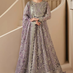 Robe Anarkali Lehenga Choli brodée lourde, tenue de soirée de luxe pakistanaise pour femmes, style nuptial, tenue de cérémonie de mariage - Product Image 1